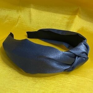 COPY - 𝅺blue Sateen Shimmer Knotted Headband.